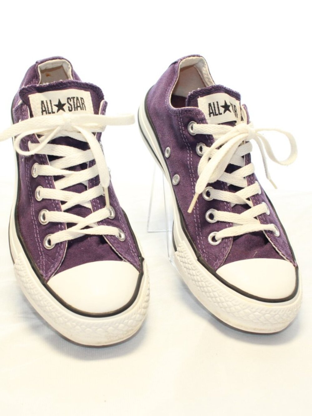 Converse All Star Women Size 8 Eggplant Purple Low Top Sneakers - 512171F